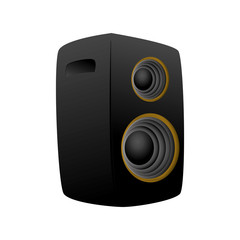 Obraz premium Music party speaker icon vector illustration graphic design