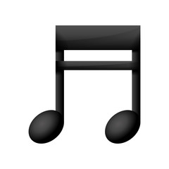 Music note symbol icon vector illustration graphic design