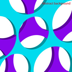 Abstract 3D background. Abstract circles. Vector illustration.