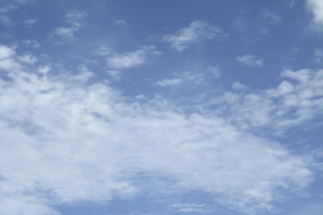 white cloud and blue sky, landscape background