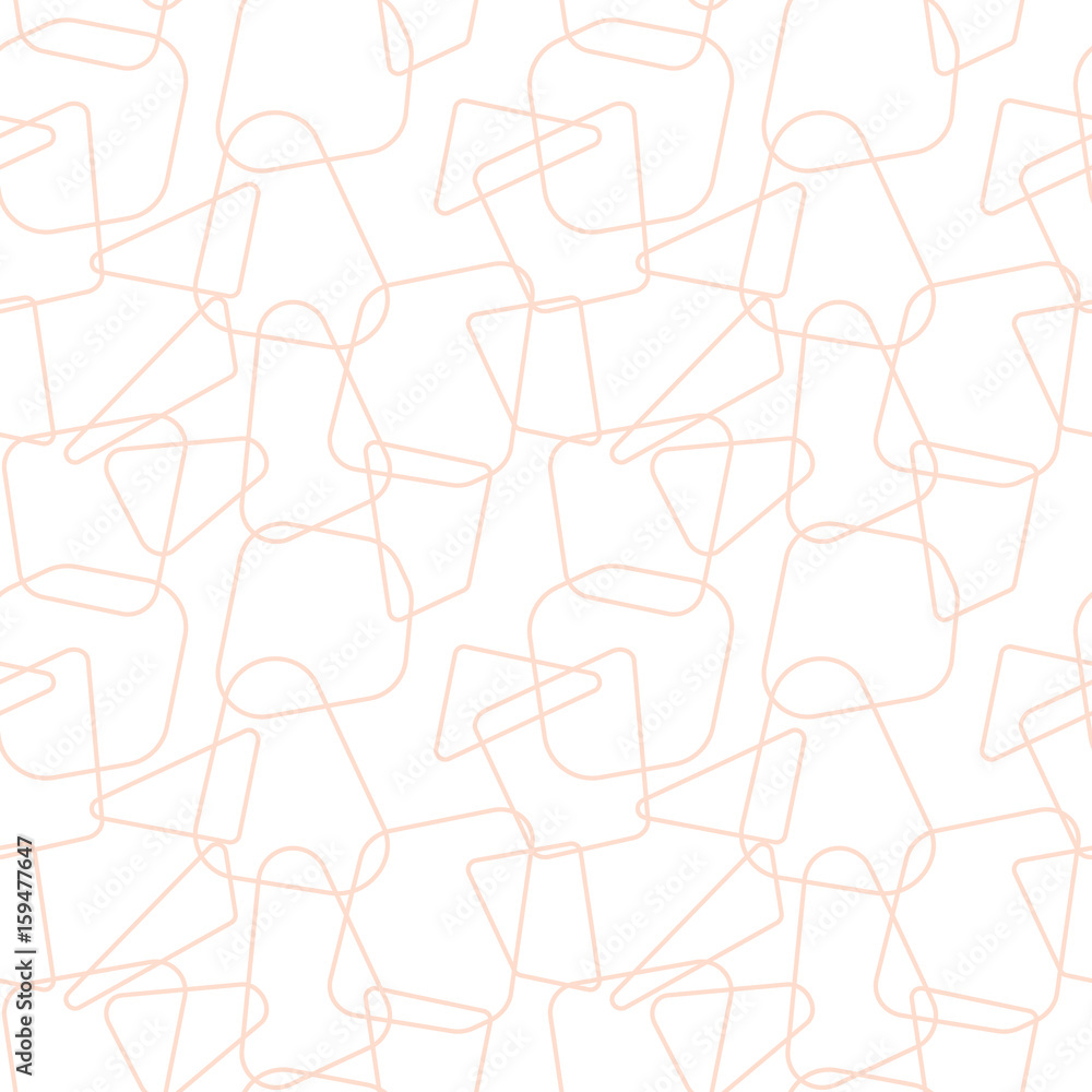 Aufkleber Modern vector seamless pattern with  abstract geometric shapes.