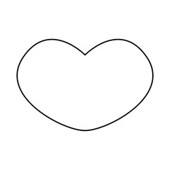 Heart and love icon vector illustration graphic design