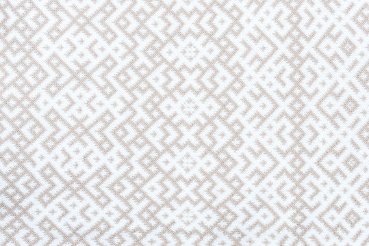 Knitted texture with the pattern of National symbol of Latvia - Lielvardes (place in Latvia) belt that is one of the most magnificent Latvian symbols. Latvian traditional historical ornaments.