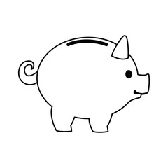 piggy banking concept safe money icon vector illustration
