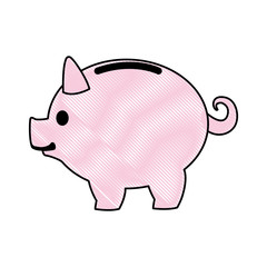 piggy banking concept safe money icon vector illustration