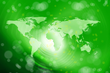 abstract green world map background