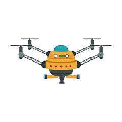 drone fly gadget technology remote propeller innovation vector illustration