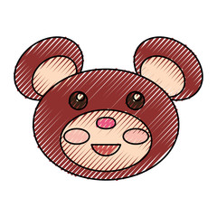 Teddy bear toy icon vector illustration graphic design