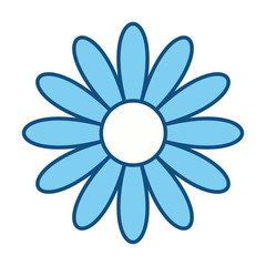Beautiful flower symbol icon vector illustration graphic design