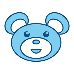 Teddy bear toy icon vector illustration graphic design