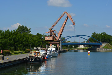 Verladekran im Hafen von Lünen