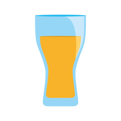 Fresh juice glass cup icon vector ilustration graphic