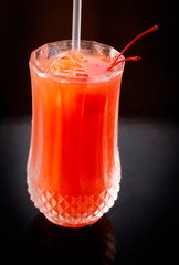 Cocktail of Grenadine and Orange Juice