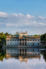 Palace on the Isle in Lazienki Park in Warsaw, Poland