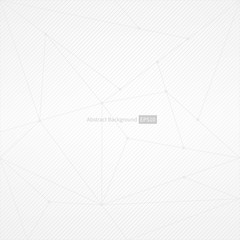 Abstract vector polygonal background. Gray and white striped pattern. Infographic triangle network geometry line illustration for business presentation, marketing project, concept design
