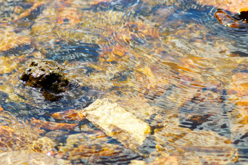 texture transparent clear waters of the sea lake