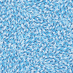 Knitted Doodle Seamless Colorful Ornamental  Pattern