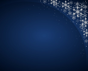 Christmas background with corner decoration