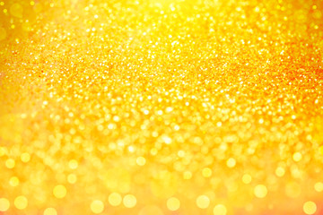 Gold abstract background with blurred soft lights
