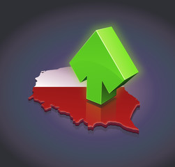 Pologne à la la hausse (fond sombre)