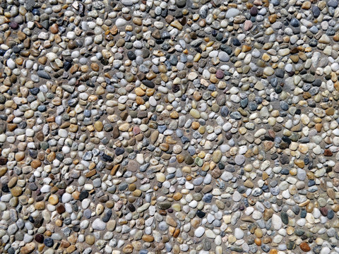 Wall with stones, texture