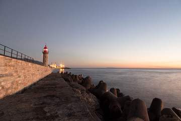 Bastia,Phare,rouge,vieux port