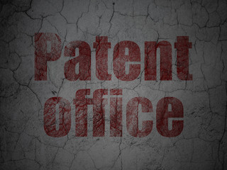Law concept: Patent Office on grunge wall background