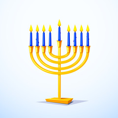 Happy Hanukkah vector illustration