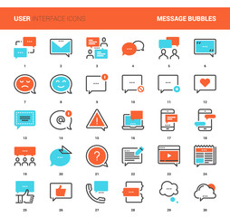 Message Bubbles Icons