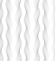 Vector seamless pattern. Modern stylish texture. Geometric pattern with thin wavy lines.
