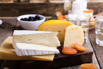 Cheese and wine party  table
