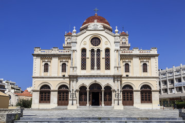 Fototapeta na wymiar Church of St. Catherine of Sinai - Orthodox Church in Heraklion, Crete, Greece