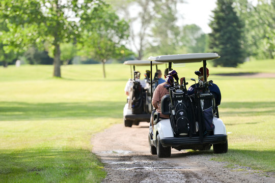 Golf Carts on Path