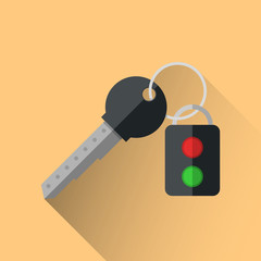 Key infographic. Five colored items.