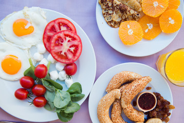 Breakfast, top view