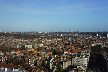 View of Brussels from the roof of the Basilica of the Sacred Heart
