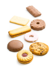 Various sweet biscuits.