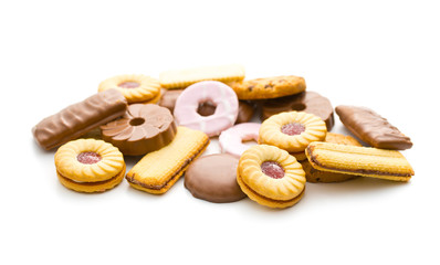 Various sweet biscuits.