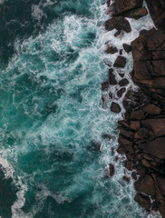 Aerial View of Na Pali Coast on Kauai island, Hawaii