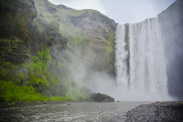Foto op Canvas Iceland waterfall © alipko