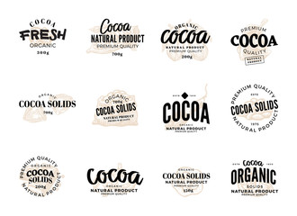 Obraz premium Cocoa Logo Set