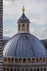 Fototapeta na wymiar Dome of the Cathedral of Siena from the rear, Tuscany, Italy