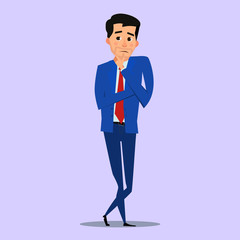 Obraz premium Young men in elegant office clothes. Smile