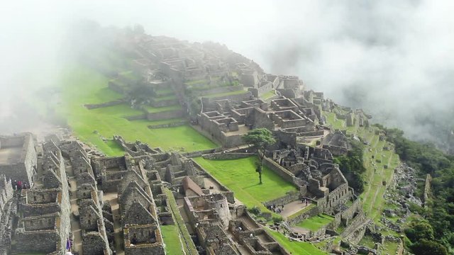 Machu Picchu, the ancient Inca city in the Andes, Peru
