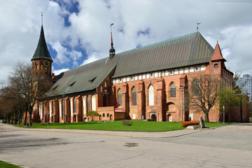 Cathedral of Koenigsberg on the Kneiphof island. Kaliningrad, fo