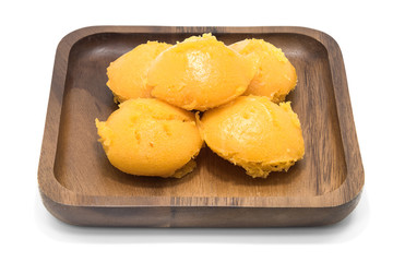 Dessert Thai sweet sugar toddy  palm cake .