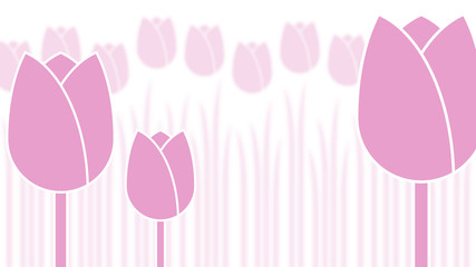 graphic tulips monotone