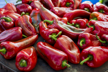 Roasted red peppers prepared for a tasty meal