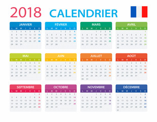 Calendar 2018 - French Version