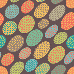 Simple background with colorful spots and dots. Vector Illustration.